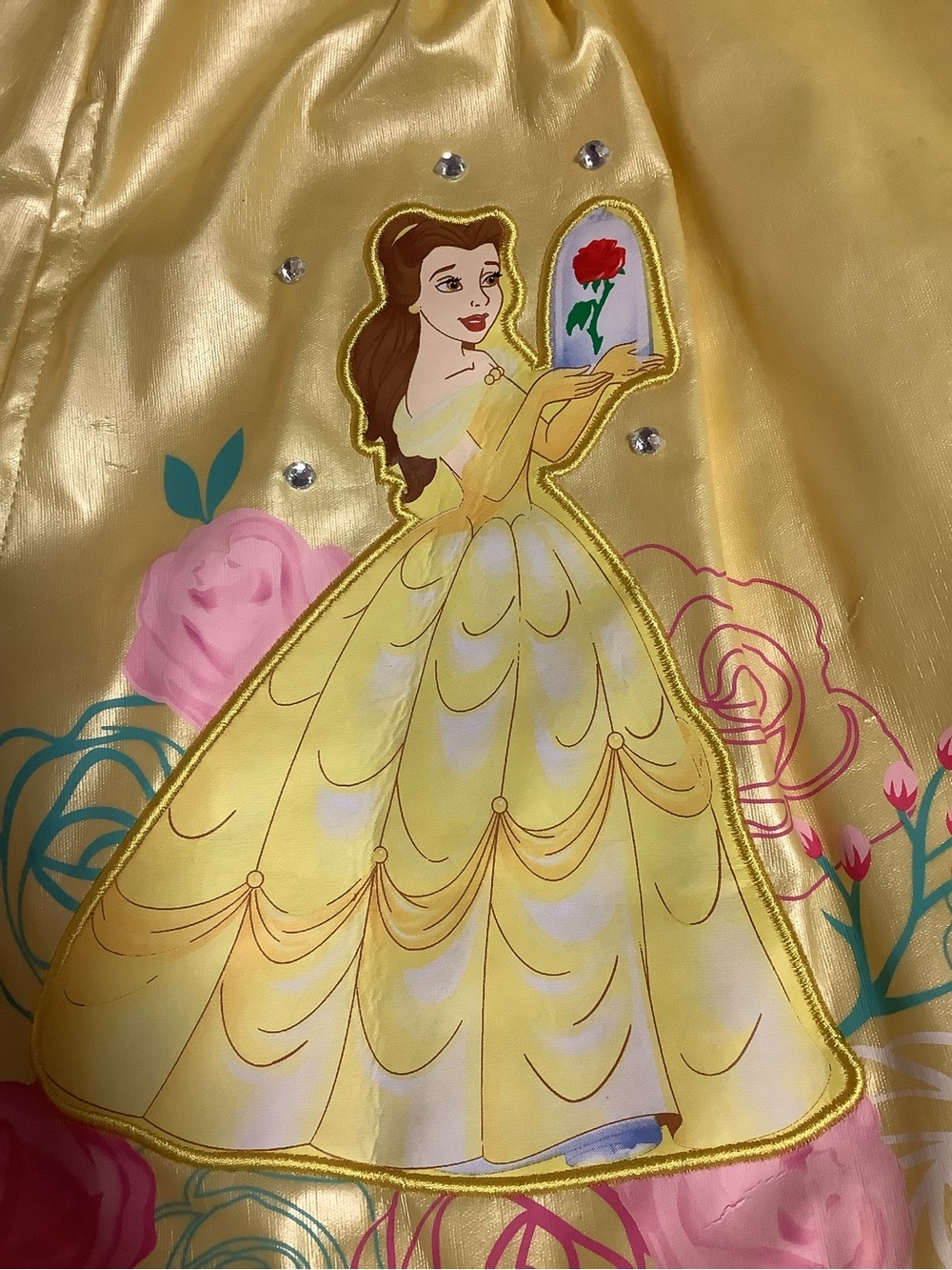 Disney Store Beauty & The Beast Princess Belle Toddler Hooded Jacket Size 4 - Picture 5 of 14
